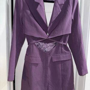 ASOS Purple Backless Dress